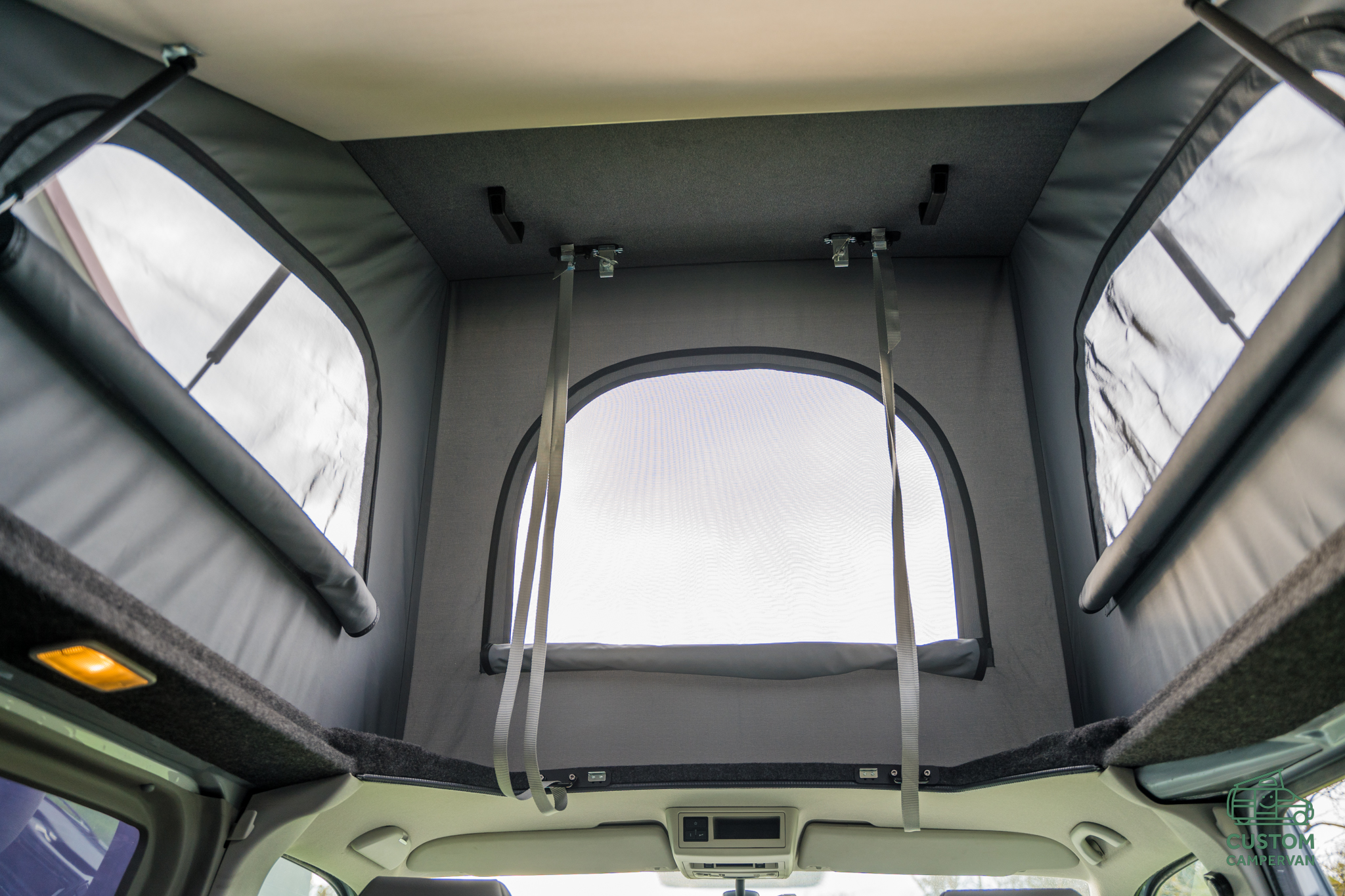 podnoszony dach sypialny, dach sypialny, camproof, podnoszony dach do VW T5, zabudowa meblowe