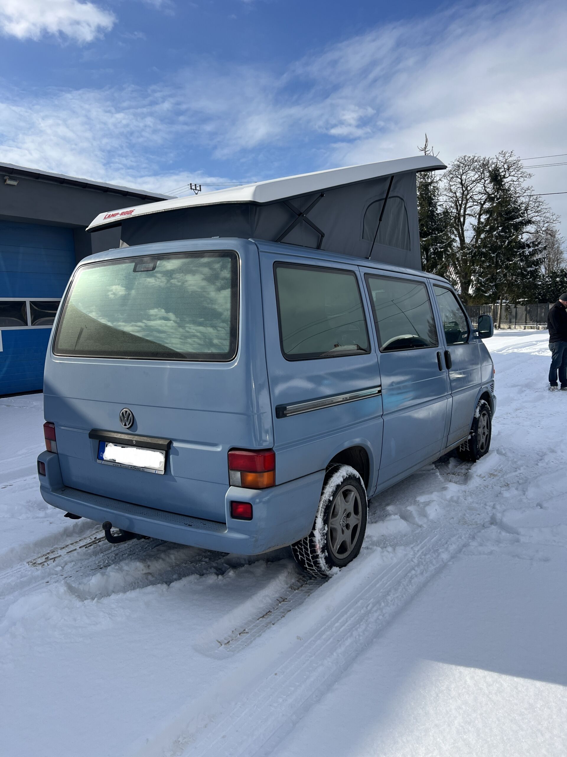 VW T4 montaż dachu sypialnego